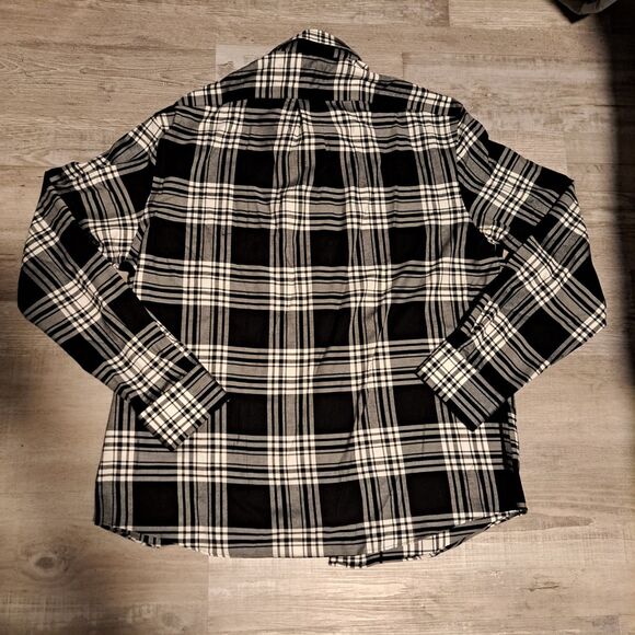 Lauren Ralph Lauren Black Plaid Men's Regular Shirt Long Sleeve Button Down L - Picture 2 of 10